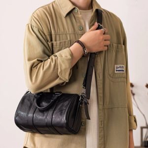 ミニ ボストン バッグ メンズ 2way ショルダー バッグ ハンドバッグ 軽量 ミニボストン 本革 小さめ バッグ メンズ 高級 プレゼント ギフト