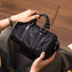 Alternative view of ミニ ボストン バッグ メンズ 2way ショルダー バッグ ハンドバッグ 軽量 ミニボストン 本革 小さめ バッグ メンズ 高級 プレゼント ギフト